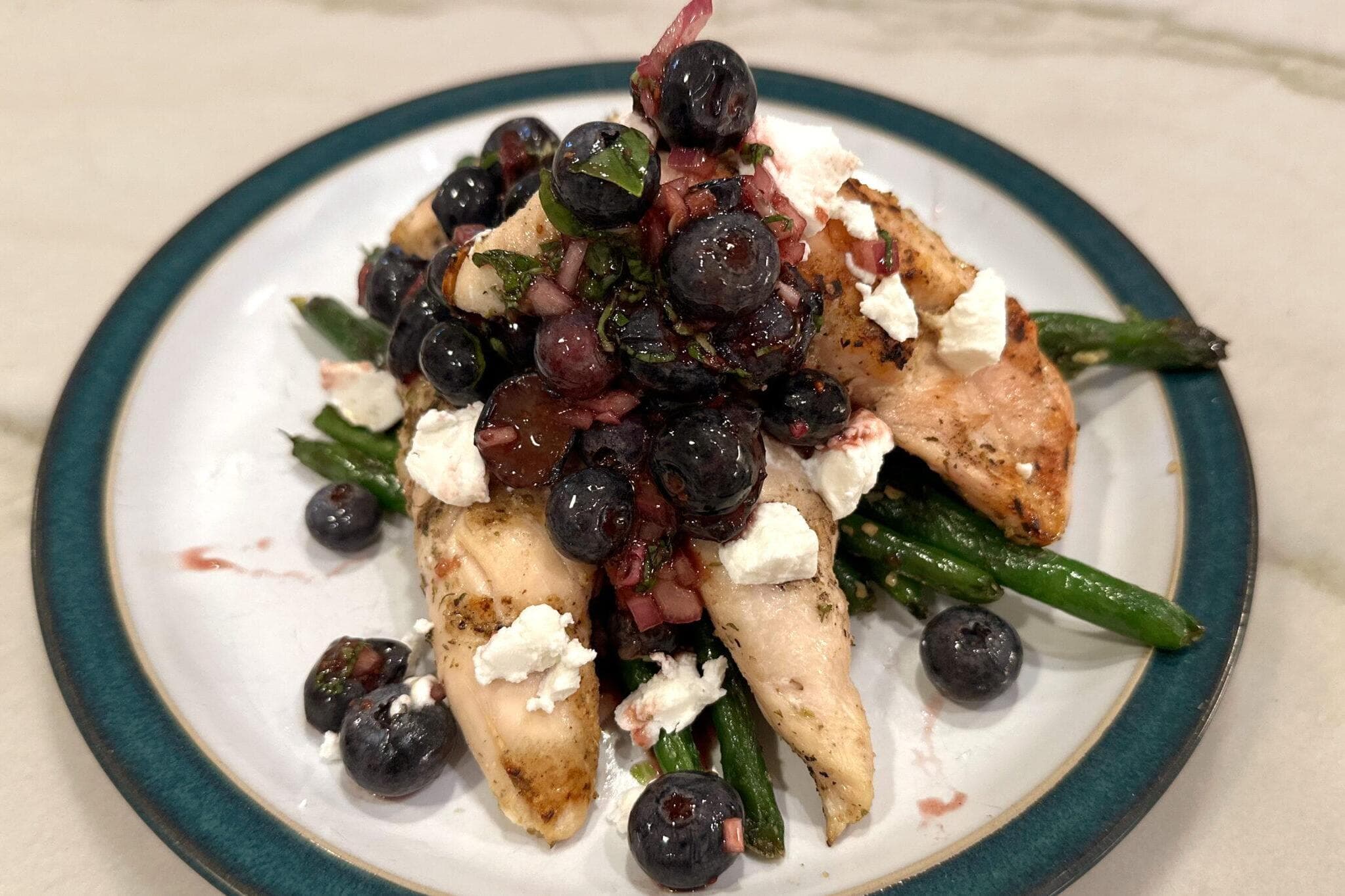 Sweet and savory: Blueberry bruschetta chicken recipe