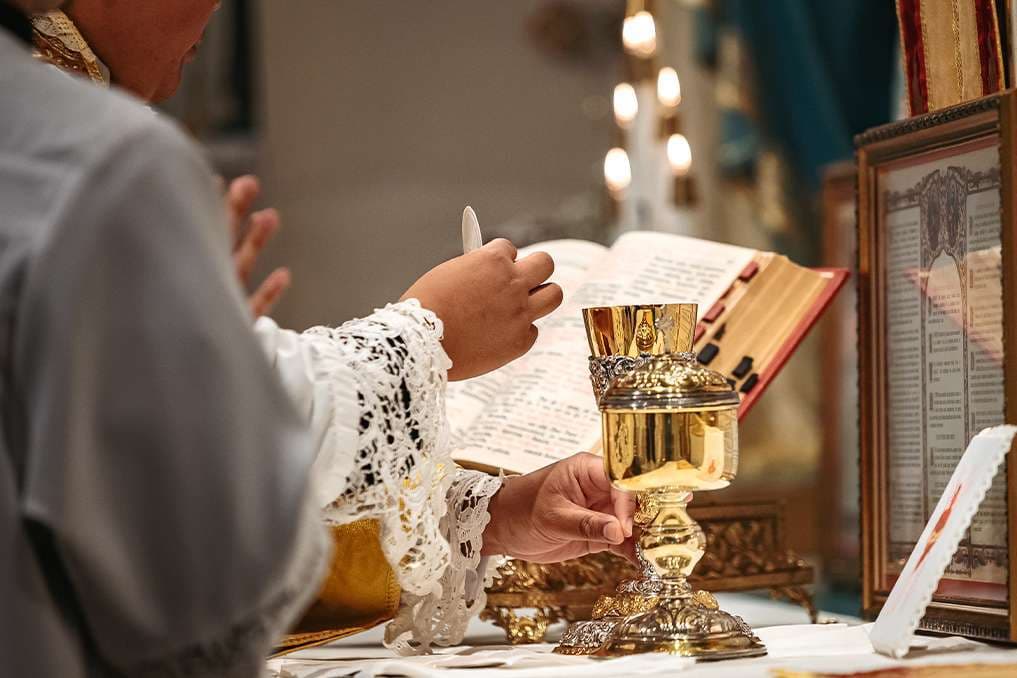 The first Thanksgiving began with Mass