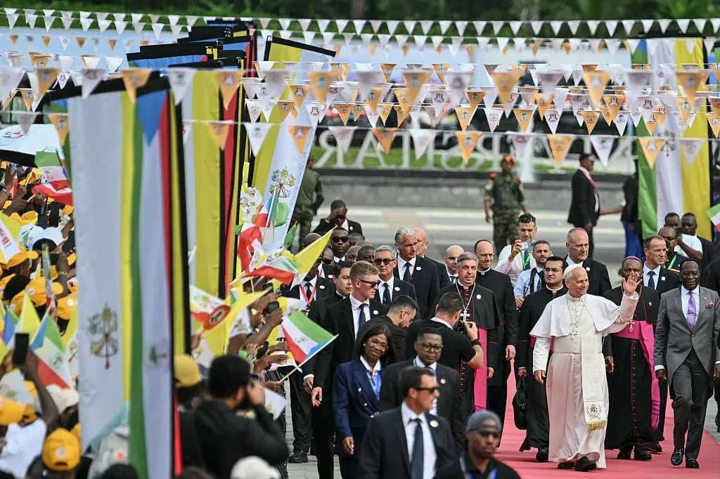 Pope Leo visits diplomatic corps, university members, psychiatric hospital patients in Equatorial Guinea