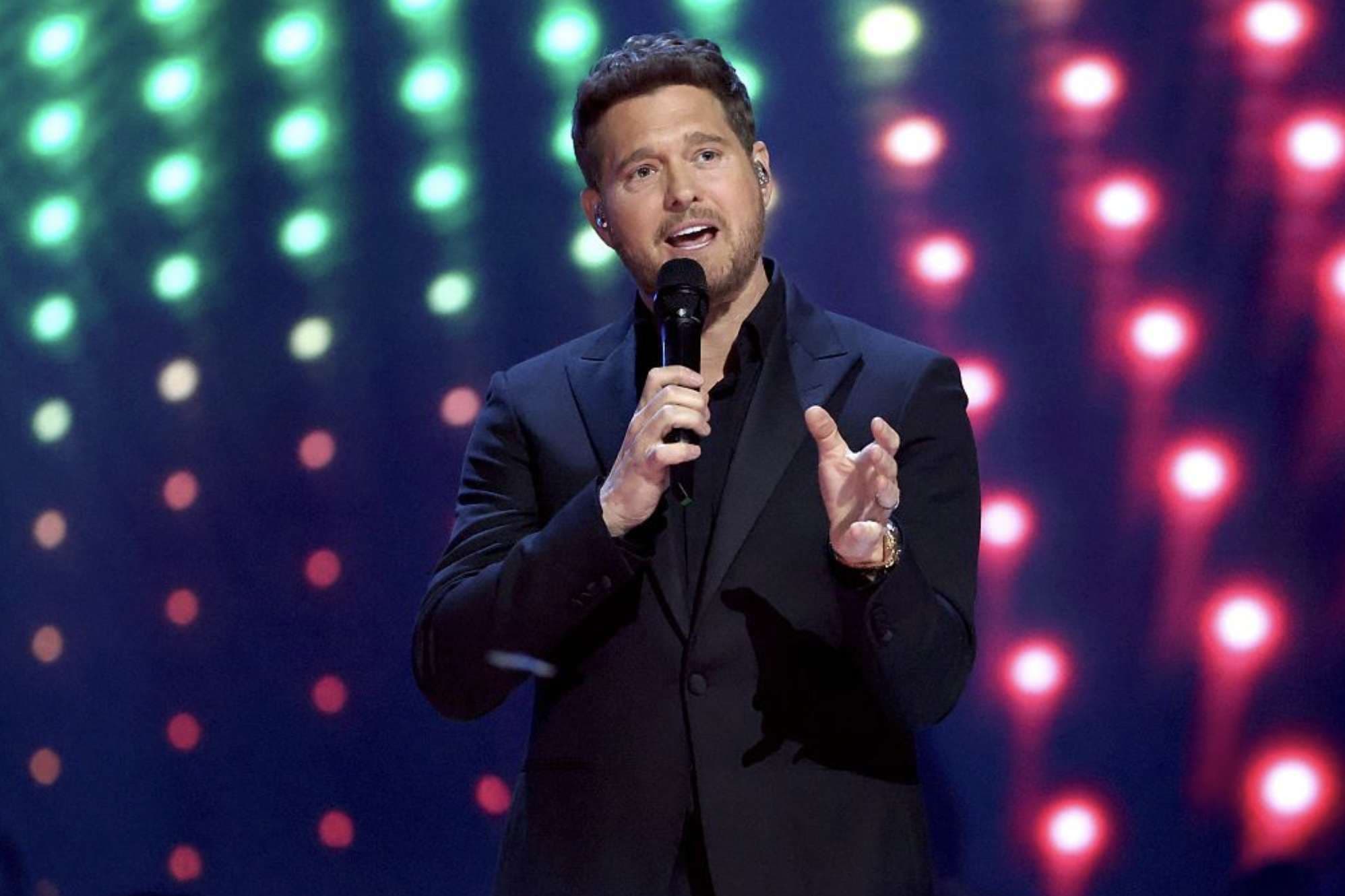 Michael Bublé speaks at Vatican press conference before singing for Concert with the Poor