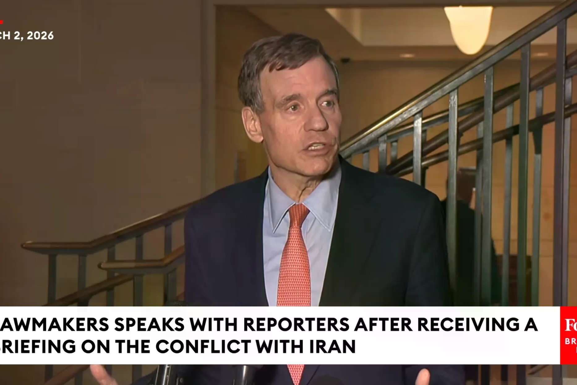 Warner questions shifting objectives behind U.S. strikes on Iran