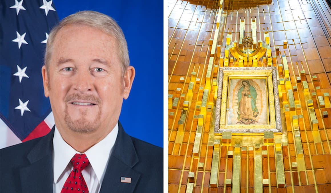 New US ambassador to Mexico begins tenure with visit to Our Lady of Guadalupe shrine