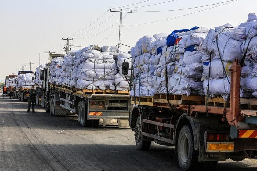 Report: Majority of Gaza aid trucks looted on first day of ‘humanitarian pause’