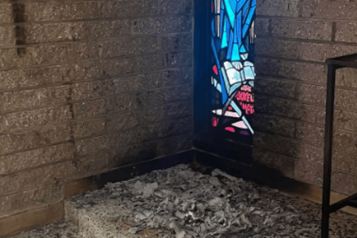 Alleged arsonist damages California Catholic church on Ash Wednesday