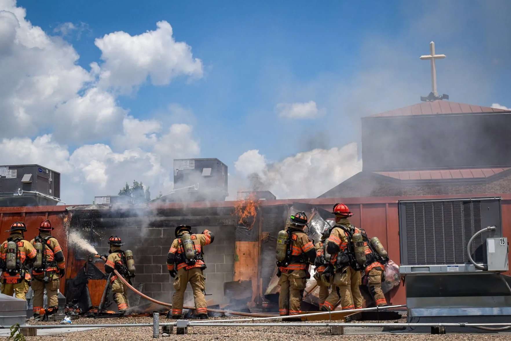 Fire at Texas Catholic church prompts 2-alarm response