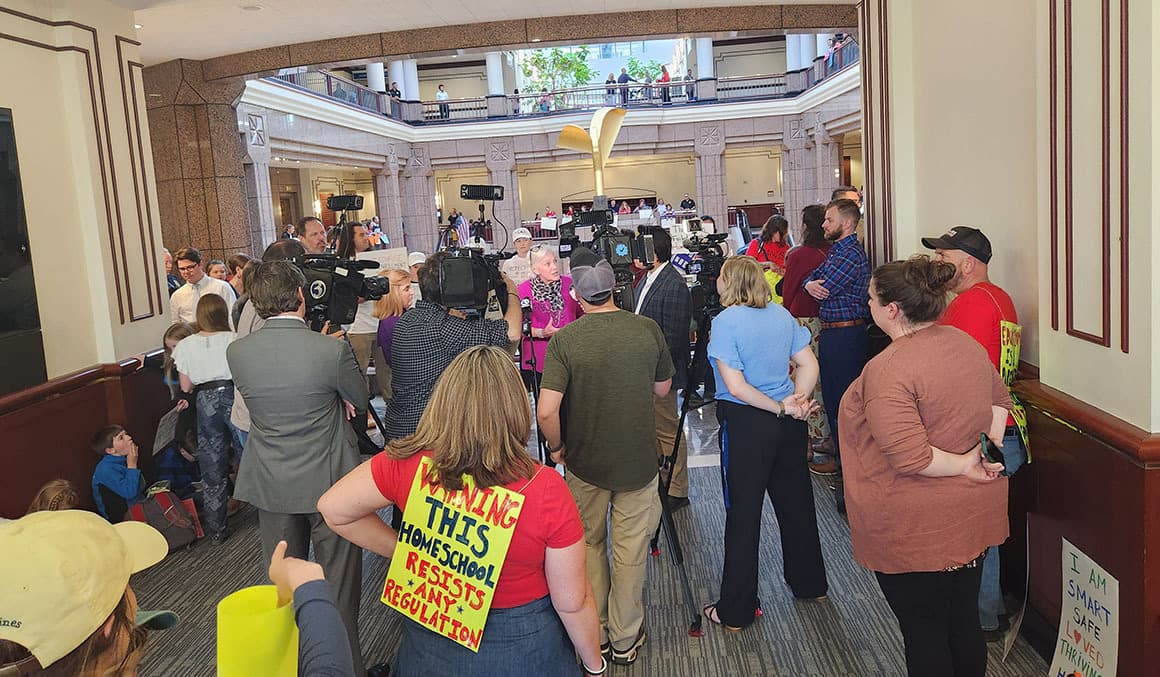 ‘Forced silence’: Connecticut parents protest push for homeschool regulations