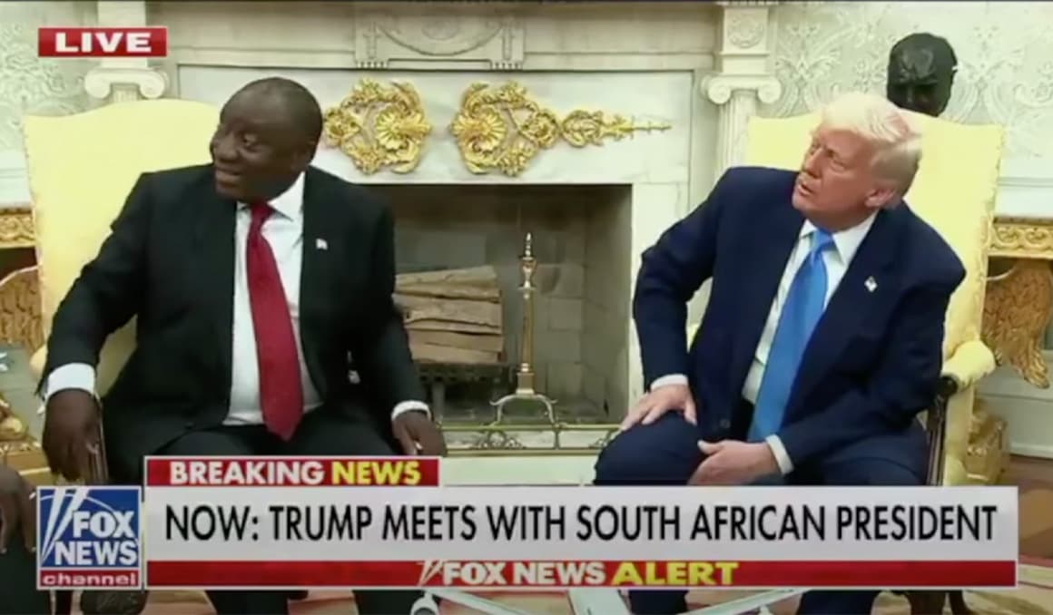 Trump condemns ‘racial land seizures’ in meeting with South Africa’s president