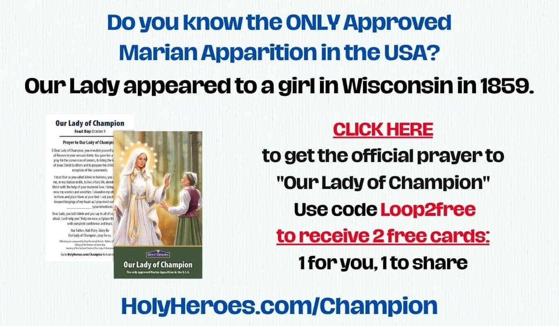 “BE NOT AFRAID. I WILL HELP YOU," MARY SAID. TWELVE YEARS LATER…